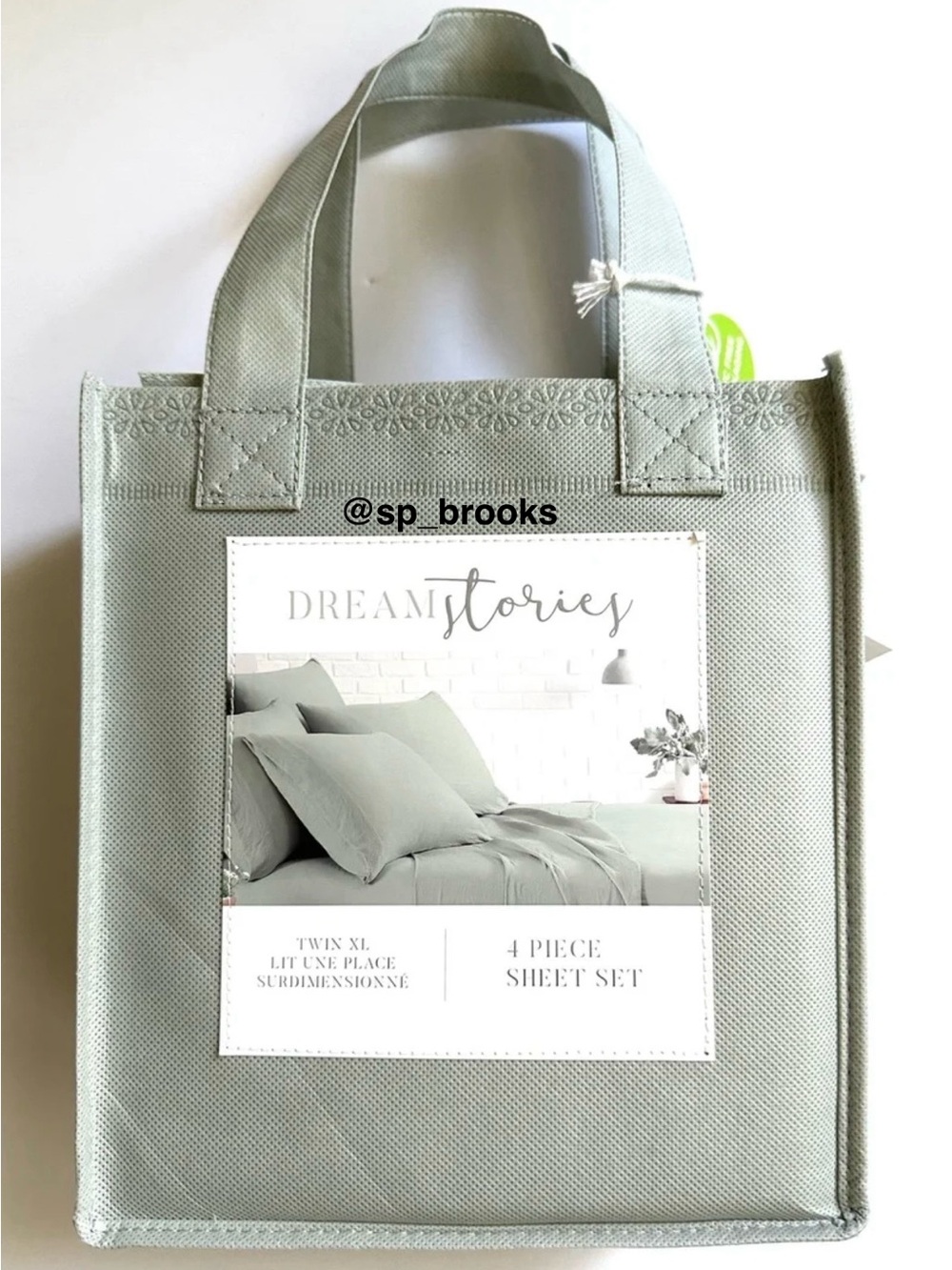 🎁Dream Stories 4-Piece Twin XL Sheet Set in Matcha Green - DREAM Stories Sheets